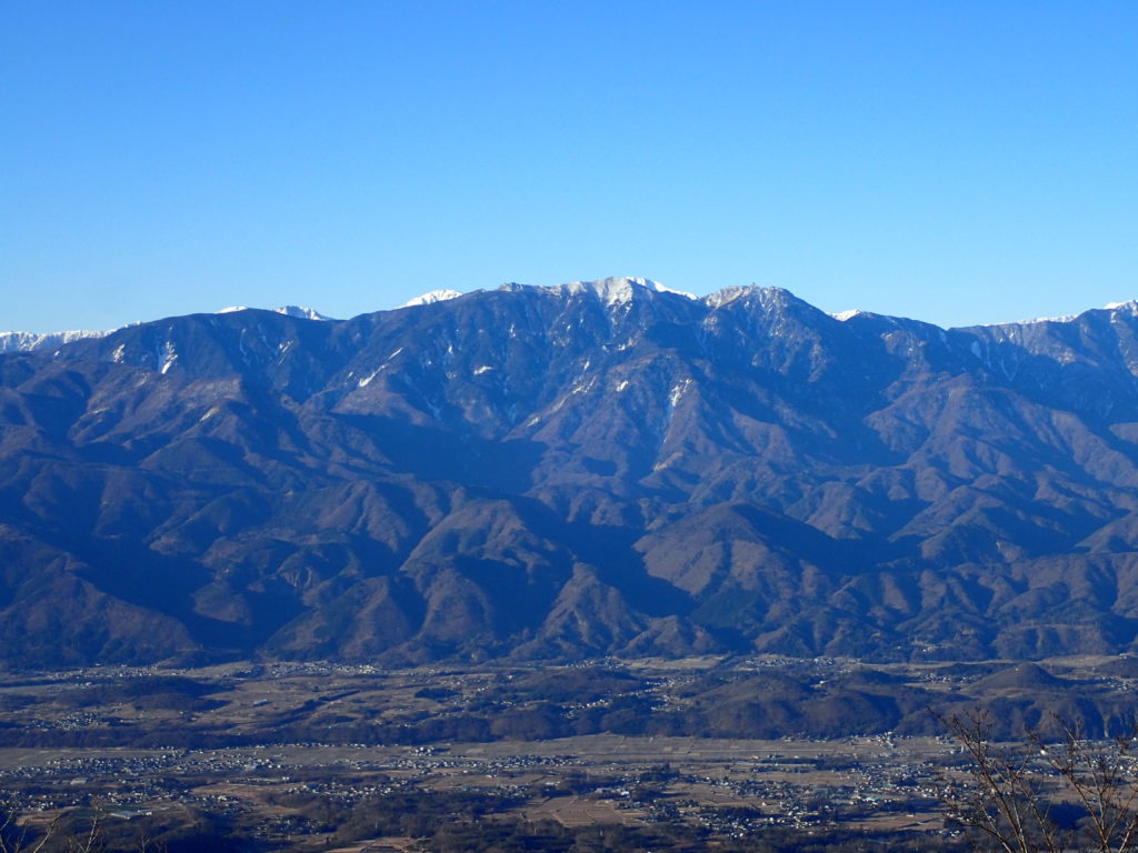 茅ヶ岳から見る鳳凰三山