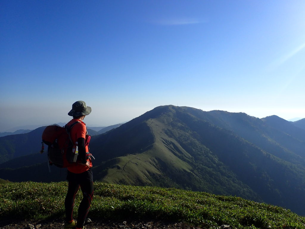 ひと夏での日本百名山全山日帰り登山12座目の剣山登山での記念写真