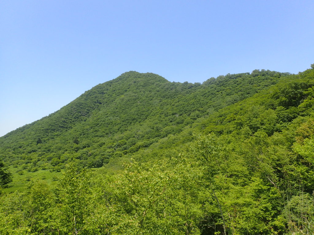 赤城山の駒ケ岳の山容