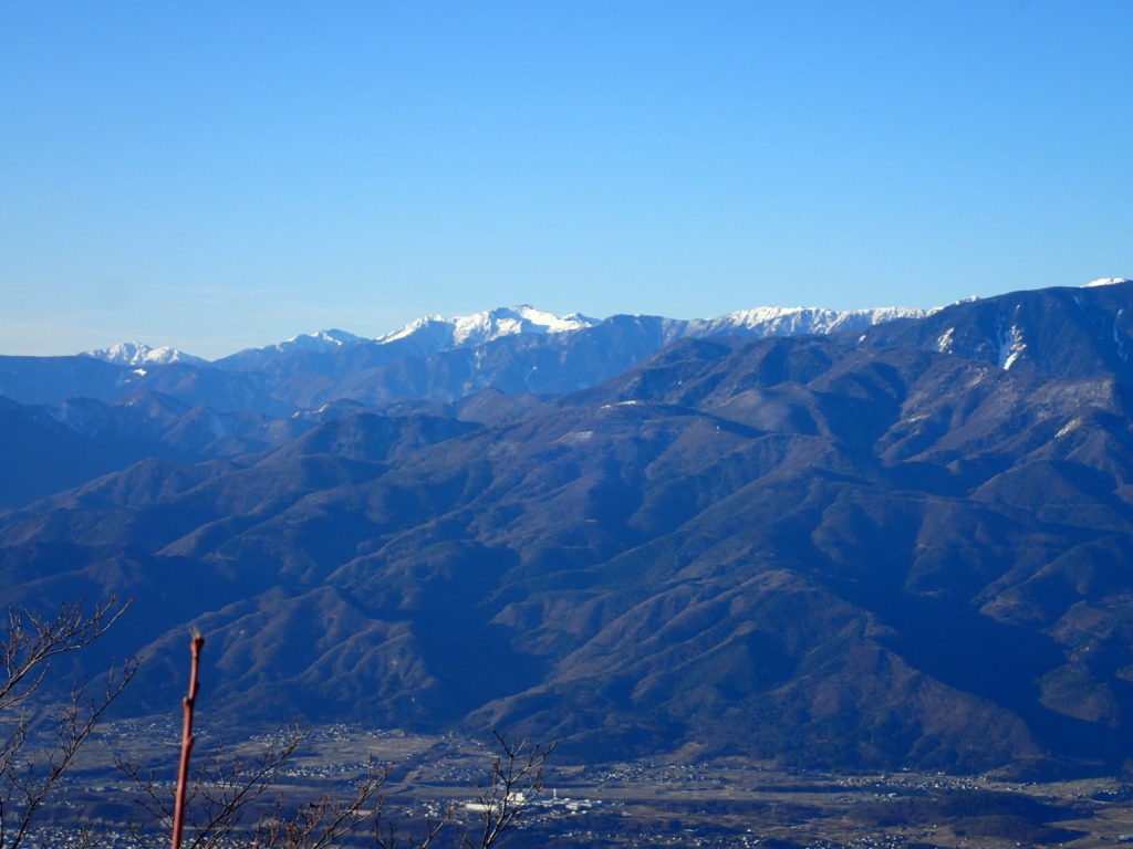 茅ヶ岳から見る南アルプス