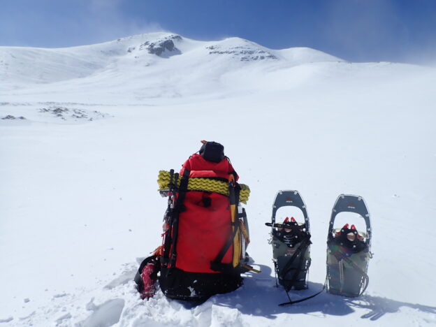 雪山登山装備・厳冬期登山装備が入ったザック