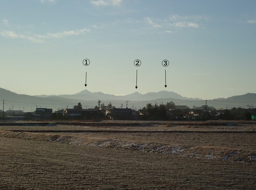 長野県松本市から見える南アルプスなどの山々の山座同定クイズ