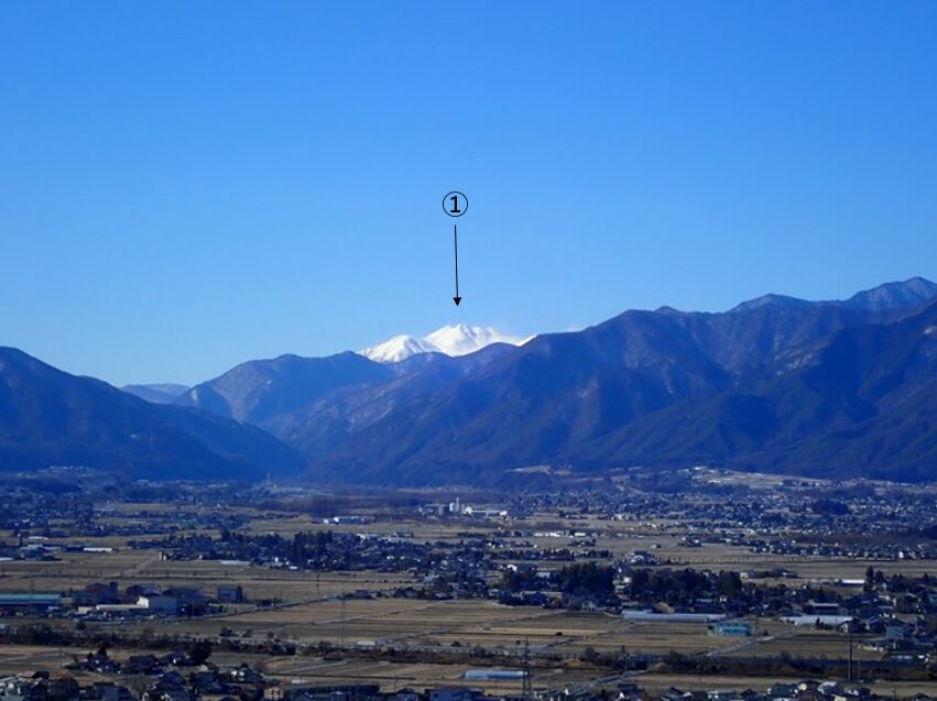 長野県松本市から見える北アルプス乗鞍岳の山々の山座同定クイズ